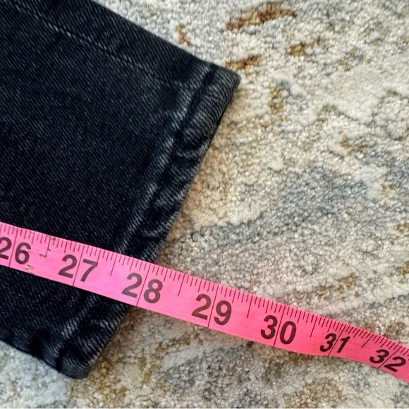 AGOLDE Sophie High Rise Distressed Black Skinny Jeans - Picture 12 of 14